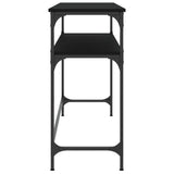Console Table Black 100x35.5x75 cm Engineered Wood 834045
