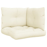 Pallet Cushions 3 pcs Cream Fabric 360858