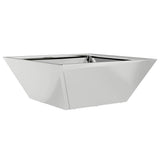 Garden Planter 5 pcs Silver 40 x 40 x 15 cm Galvanised Steel 873821