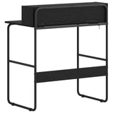 Desk with Storage Black Oak 80 x 50 x 91 cm 8008020
