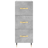 Highboard Concrete Grey 34.5x34x180 cm Engineered Wood 3200181