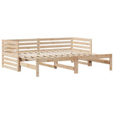 Daybed with Drawers without Mattress 90x200 cm Solid Wood 3302195