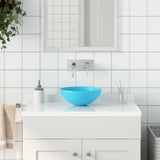 Bathroom Sink Ceramic Light Green Round 146980