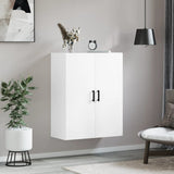 Wall Mounted Cabinet White 69.5x34x90 cm 828428