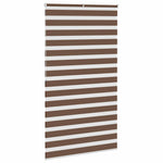 ZNTS Zebra Blind Brown 130x200 cm Fabric Width 125.9 cm Polyester 4014371