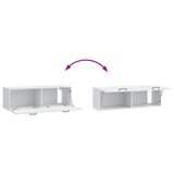Wall-Mounted TV Cabinet White 98 x 31 x 30 cm Engineered Wood 899405