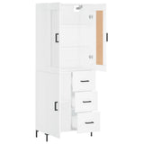 Highboard White 69.5x34x180 cm Engineered Wood 3199809