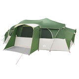 Family Tent with Rainfly Water-resistant tunnel Green 10-Person 42017463