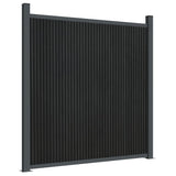 Fence Panel Grey 353x186 cm WPC 3282790