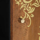 Sideboard with Shelf Brown 90 x 33 x 75 cm Solid Mango Wood 4018764