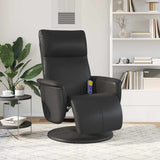Massage Recliner Chair Black 71 x 90 x 105 cm Faux Leather 42018597