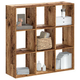 Bookcase Old Wood 102x32x102 cm Engineered Wood 852823