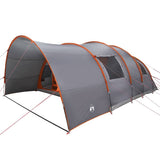 Tunnel Tent 8-Person Grey and Orange 710 x 460 x 245 cm 42004004