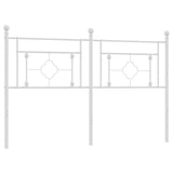 Metal Replace Headboard White 160 cm 374423