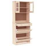 Highboard ALTA 77x35x188 cm Solid Wood Pine 3187777