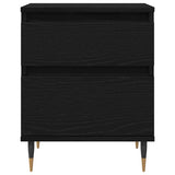 Bedside Cabinet 2 pcs Black Oak 40 x 35 x 50 cm Engineered Wood 862966