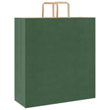 Paper Bags 250 pcs with Handles Green 45x17x48 cm 4101961