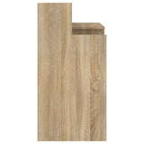 Desk with LED Lights Sonoma Oak 97x45x90 cm Engineered Wood 805555