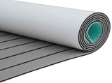 Boat Mat Striped Light Grey and Black 240 x 90 cm EVA 42046767