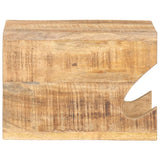 Wall Mounted Bicycle Rack 35x25x25 cm Solid Rough Mango Wood 320477