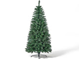 6FT Green Pencil Christmas Tree with Pointed PVC, 582 Tips, 3-Section Auto Tree, 300 Warm White 70481744