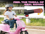 24V Kids Electric Motorbike, Ride on Motorcycle with Manual Throttle, Brakes and LED Lights for Ages T3398P422427