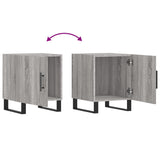 Bedside Cabinets 2 pcs Grey Sonoma 40x40x50 cm Engineered Wood 827625