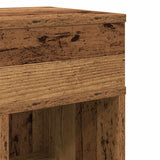 Bedside Cabinet with Drawer Old Wood 25x31x66 cm 858628