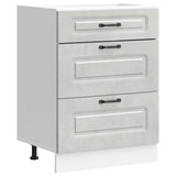 Kitchen Base Cabinet Kalmar Concrete Grey Engineered Wood 854283