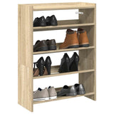 Shoe Rack Sonoma Oak 60x25x81 cm Engineered Wood 859880