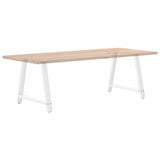 Dining Table Legs A-Shaped 2 pcs White 90x cm Steel 4012861