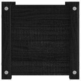 Garden Planters 2 pcs Black 31x31x31 cm Solid Pinewood 810531
