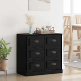 Sideboard Black Oak 70 x 35.5 x 67.5 cm Engineered Wood 881428