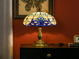 Stained Glass Table Lamp, Handmade Antique Bedside Lamp for Bedroom, Living room, Home, Nightstand, T3398P344746