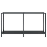 Console Table Black Tempered Glass, Powder-Coated Steel Standard 331695