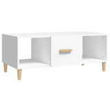 Coffee Table White 102x50x40 cm Engineered Wood 812690
