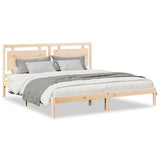 Extra Long Bed Frame without Mattress 180x210 cm Solid Wood 3309191