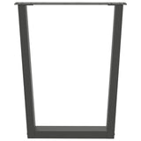 Dining Table Legs V-Shape 3 pcs Anthracite 70x cm Steel 4012662