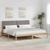 Bed Frame with Headboard Brown 200 x 200 cm Solid Pine Wood 3394401