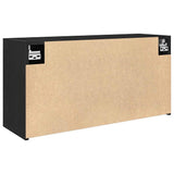 Bathroom Wall Cabinet Black 80x25x40 cm Engineered Wood 860086
