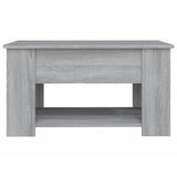 ZNTS Coffee Table Grey Sonoma 79x49x41 cm Engineered Wood 819276