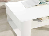 Coffee Table with Storage White 66 x 53 x 45 cm Engineered Wood 8000100