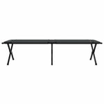 Folding Camping Bed Folding Manual Black Oxford fabric 42003181