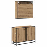 Bathroom Furniture Set 2 pcs Artisan Oak Engineered Wood 3402528