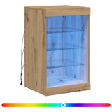 LED Sideboard Artisan Oak 41 x 37 x 67 cm Engineered Wood 863052