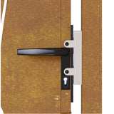 Garden Gate 100x175 cm Corten Steel Grass Design 153176