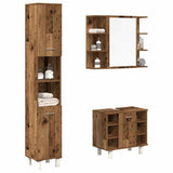 3 Piece Bathroom Furniture Set Old Wood Engineered Wood 3328569