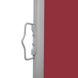 Patio Retractable Side Awning 140x600 cm Red 313372