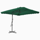 Garden Parasol Green Polyester, Steel Large 44881
