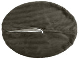 Cushion Cover 6 pcs HEERLEN Anthracite 60 cm Corduroy 922930